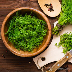 нарезанный укроп