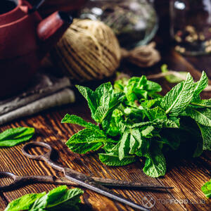 нарезанная мята