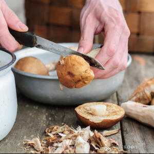 почистить шампиньоны