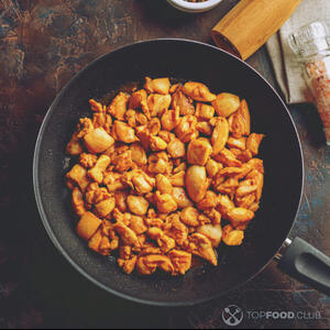 обжаренное куриное мясо