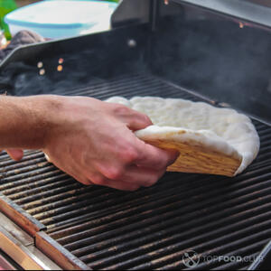 тесто на гриле