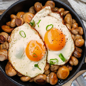 Выкладываем глазунью