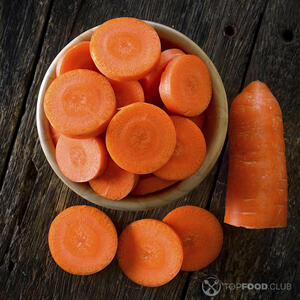 нарезанная морковь