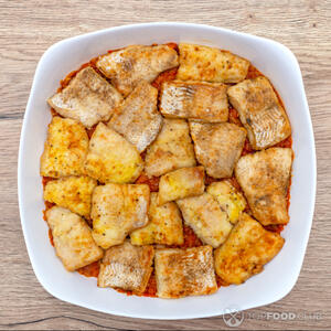 запеченное рыбное филе