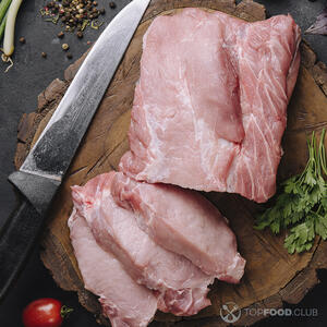 нарезанная свинина