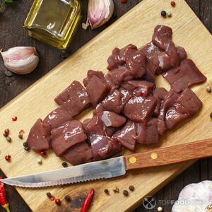 нарезанная печень