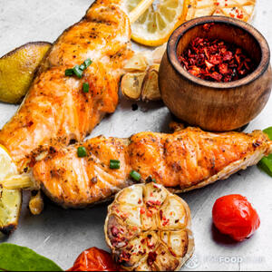 Приготовленный лосось