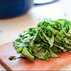 Нарезанный щавель