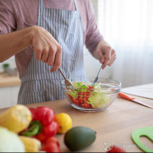 Перемешивание салата