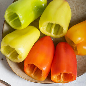 Готовые сырые перцы