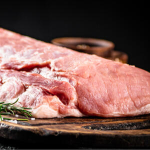 Свинину помыть