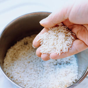 Подготовьте рис