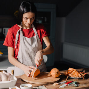 Очистите батат