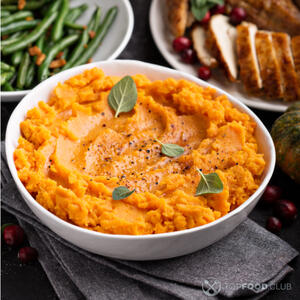 Сырное пюре из батата готово!