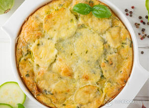 Кабачковая запеканка готова