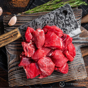 Говядину нарезать