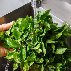 Помыть мяту