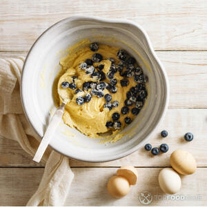 черничное тесто