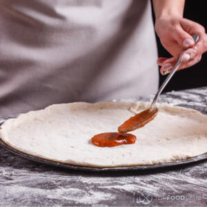 Переместить тесто