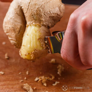 Очистить имбирь