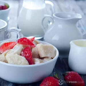 Вынимаем вареники.