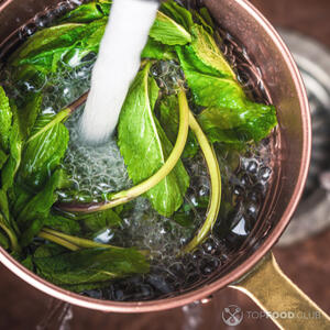 Помыть мяту