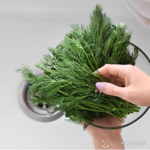 мыть укроп