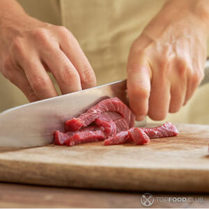 режем филе на полоски