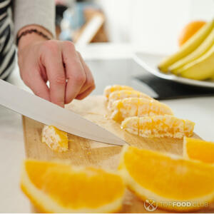 режем апельсин