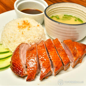 утка с рисом