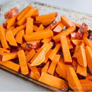 сложить батат в противень