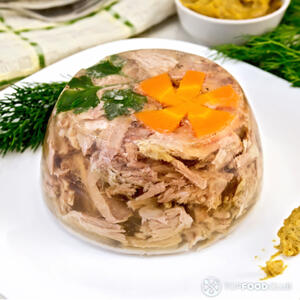 Подавайте готовый холодец