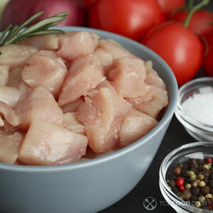 добавьте мясо