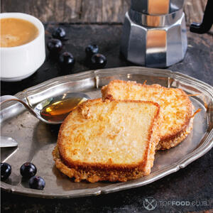 жареный хлеб в яйце