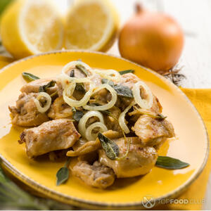 Курица с луком