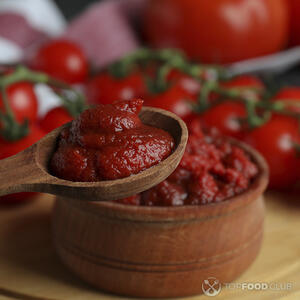 Добавить пасту томатную