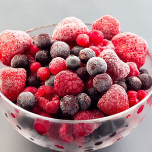 Defrost the berries at room temperature.