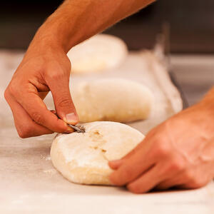 Cut the dough