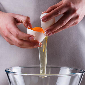 Separate the white from the yolks.