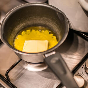 Pre-melt the butter.