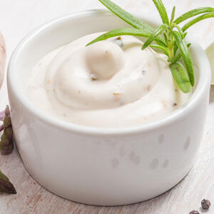 Add mayonnaise into a bowl