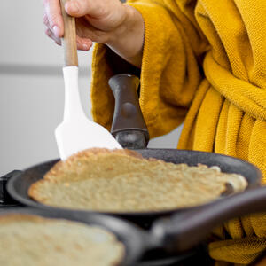 Flip pancake the other side