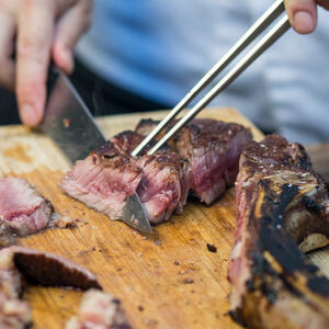 Cut the ribs into pieces