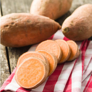 Peel the sweet potatoes, and cut into large chunks.