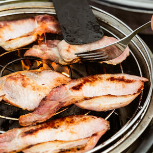 Cook the turkey meat.