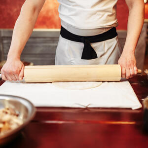 Roll out puff pastry, about 2-3 mm thick.
