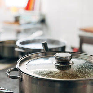 Simmer the ham for 3-4 hours.