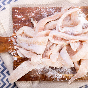 Cut fish into small pieces