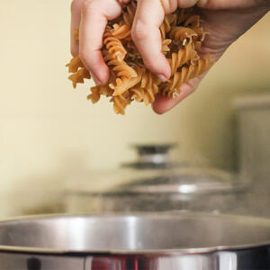 cooking pasta