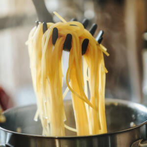 Cook any kind of pasta according to the time on the package.